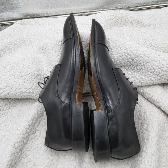 Bruno Magli Men's Aydin Cap Toe Derby Black Leather size 10 - Picture 5 of 7